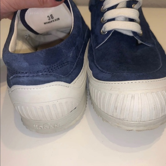 HOGAN Blue Suede Sneakers - Picture 4 of 4